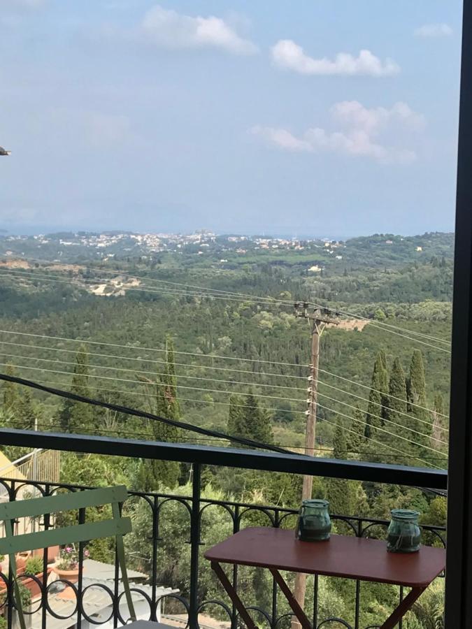 Schoenes Familienappartement In Pelekas, Corfu Mit Meerblick Esterno foto