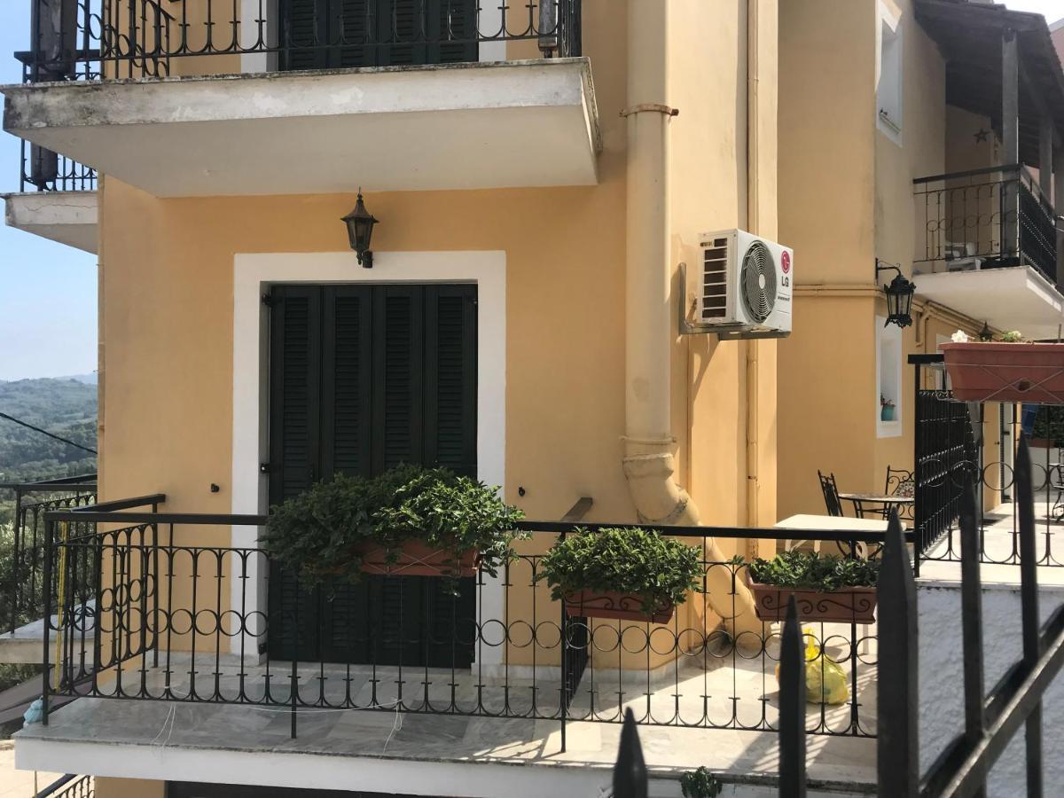 Schoenes Familienappartement In Pelekas, Corfu Mit Meerblick Esterno foto