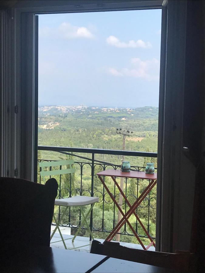 Schoenes Familienappartement In Pelekas, Corfu Mit Meerblick Esterno foto