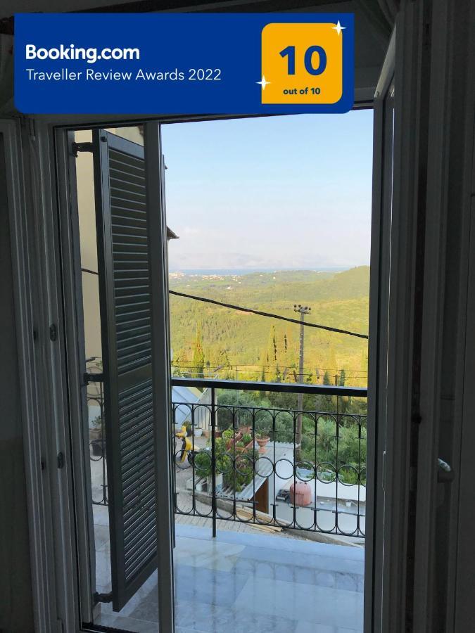 Schoenes Familienappartement In Pelekas, Corfu Mit Meerblick Esterno foto