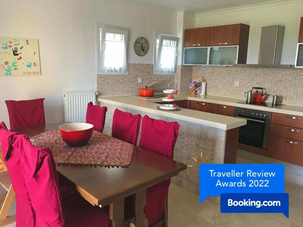 Schoenes Familienappartement In Pelekas, Corfu Mit Meerblick Esterno foto