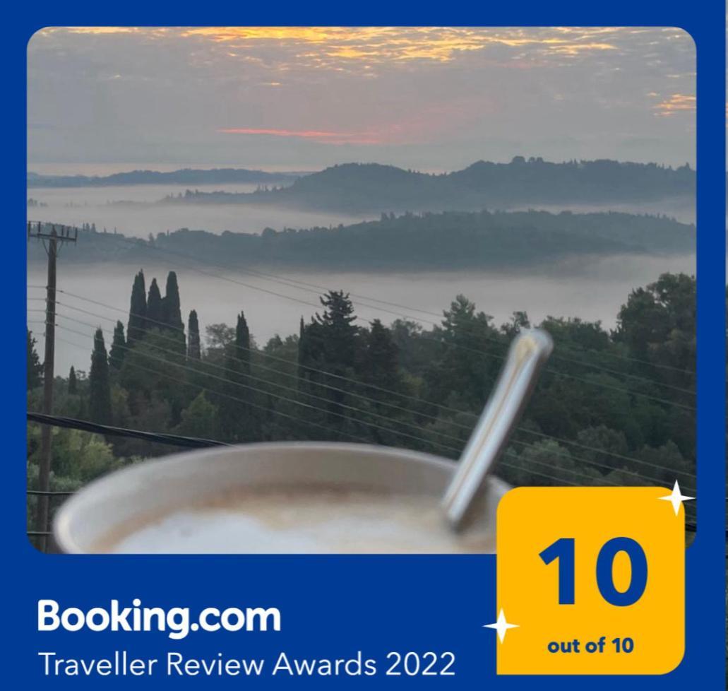 Schoenes Familienappartement In Pelekas, Corfu Mit Meerblick Esterno foto