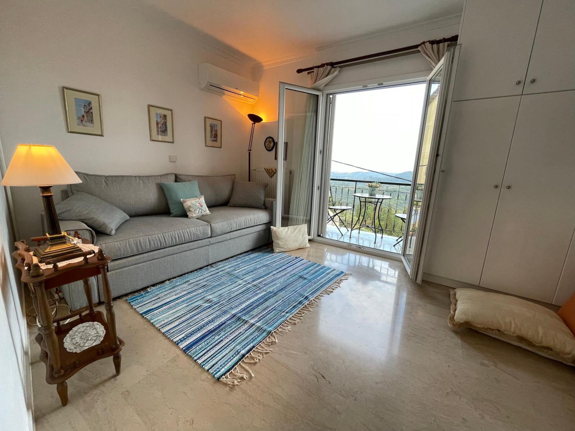 Schoenes Familienappartement In Pelekas, Corfu Mit Meerblick Esterno foto